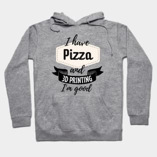 Pizza and 3D Printing Alt Hoodie